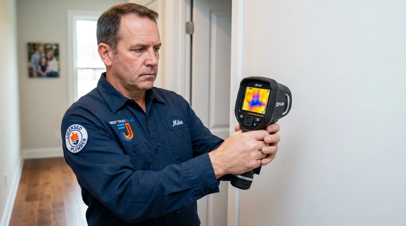 Thermal imaging leak detection by Johns Plumbing LLC in Huntingtown
